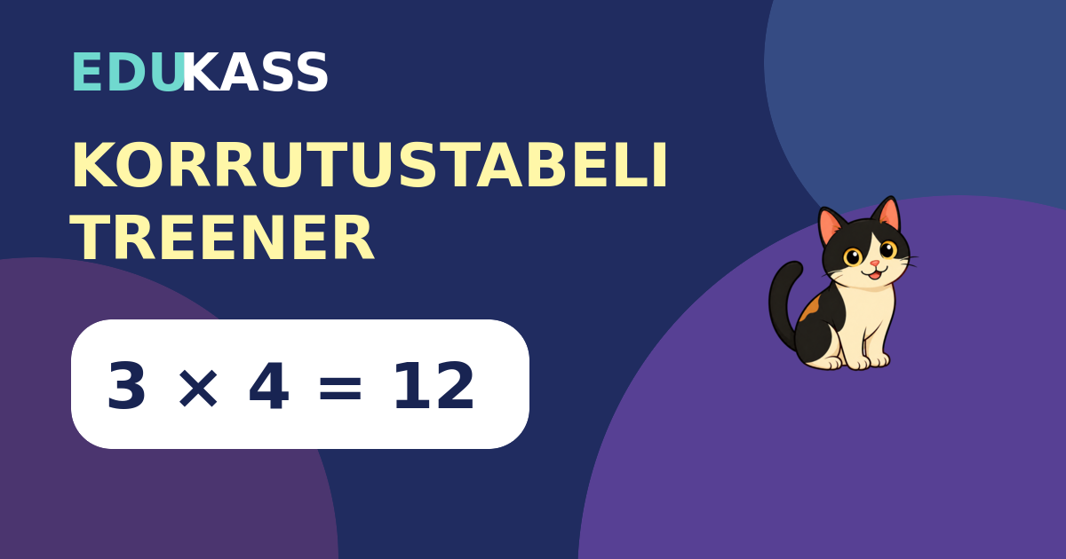 Korrutustabeli treeneri eelvaade